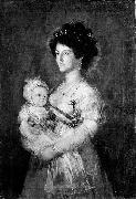 After Francisco de Goya Queen of Etruria and her son Charles of Parma oil painting artist